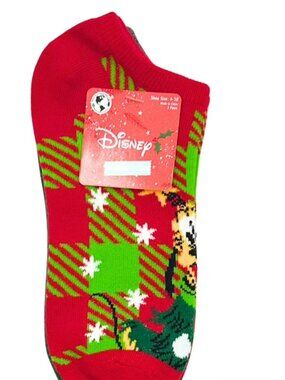 DISNEY STITCH WOMEN'S HOLIDAY NO-SHOW SOCKS, 3-PACK, SIZE 4-10-NWT